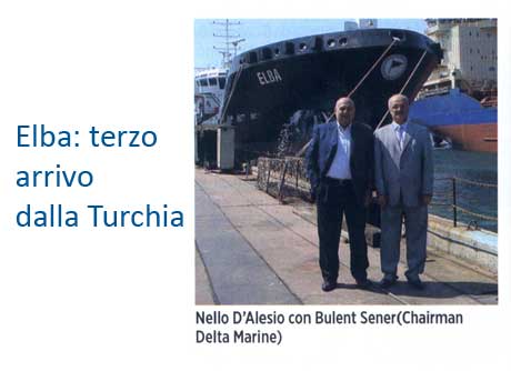 Designed by Delta Marine, Elba was delivered to D